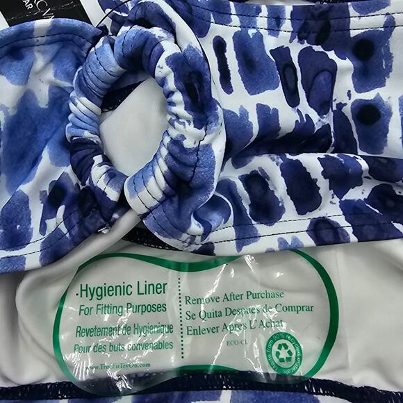 Carmen Marc Valvo Swimwear Womans size L Amalfi Coast Maritime Bikini Bottom NEW - Picture 5 of 8